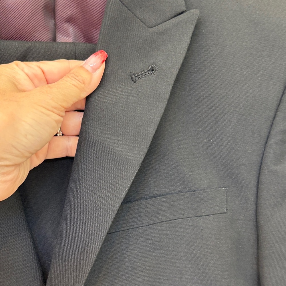 EUC PRIMARK Men's Black 2pc Slim Fit Suit - Picture 7 of 12